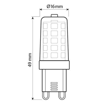 Brilagi - LED Bulb G9/4W/230V 3000K