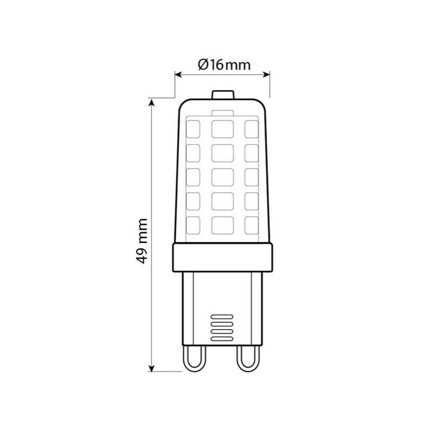 Brilagi - LED Bulb G9/4W/230V 3000K