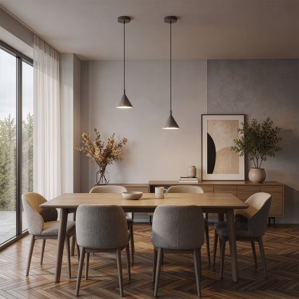 BRILAGI - LED Cable-hung pendant CONE SINGLE 1xGX53/15W/230V beige