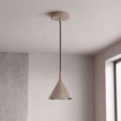 BRILAGI - LED Cable-hung pendant CONE SINGLE 1xGX53/15W/230V beige
