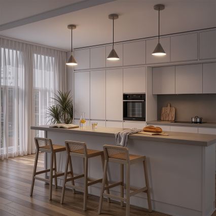 BRILAGI - LED Cable-hung pendant CONE SINGLE 1xGX53/15W/230V beige