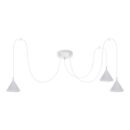 BRILAGI - LED Cable-hung pendant lamp CONE TRIPLE SPIDER 3xGX53/15W/230V white