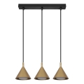 BRILAGI - LED Cable-hung pendant light CONE TRIPLE 3xGX53/15W/230V gold