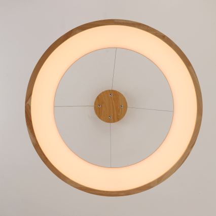 Brilagi - Cable-hung LED Pendant FALCON WOOD LED/40W/230V 3000/4000/6000K Ø 60 cm wood
