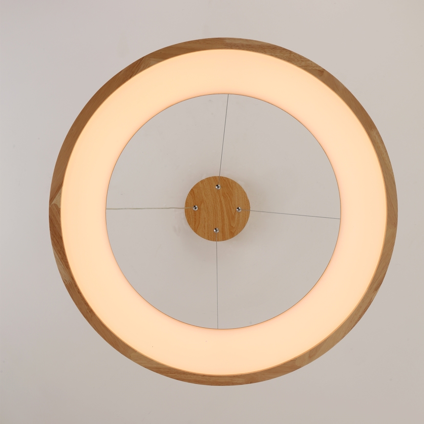 Brilagi - Cable-hung LED Pendant FALCON WOOD LED/40W/230V 3000/4000/6000K Ø 60 cm wood