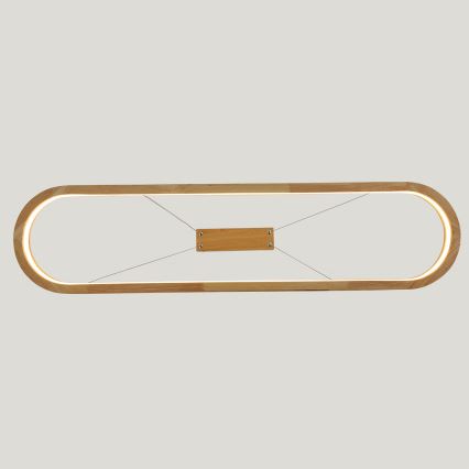 Brilagi - LED Cable-Hung Pendant UMEA WOOD LED/40W/230V 90x22 cm rubberwood