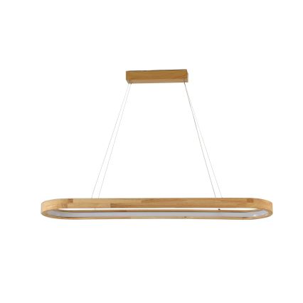 Brilagi - LED Cable-Hung Pendant UMEA WOOD LED/40W/230V 90x22 cm rubberwood