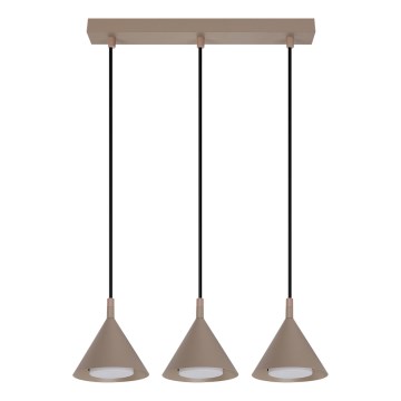 BRILAGI - LED Cable pendant CONE TRIPLE 3xGX53/15W/230V beige