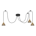 BRILAGI - LED Cable pendant lamp CONE TRIPLE SPIDER 3xGX53/15W/230V gold
