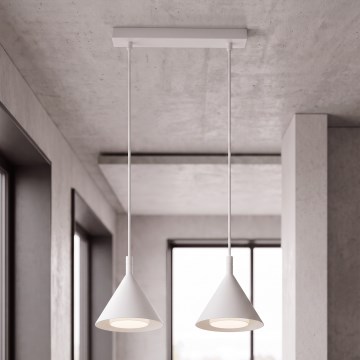 BRILAGI - LED Cable pendant light CONE DOUBLE 2xGX53/15W/230V white