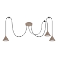 BRILAGI - LED Cable pendant light CONE TRIPLE SPIDER 3xGX53/15W/230V beige