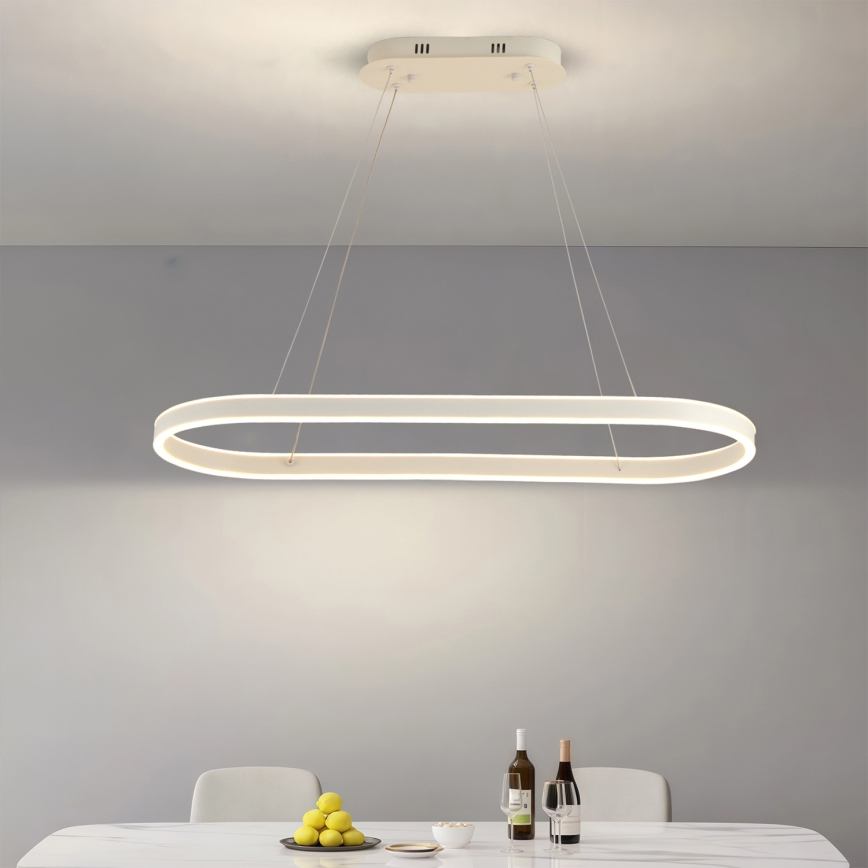Brilagi - LED cable pendant PONDIE LED/45W/230V 80x30 cm white