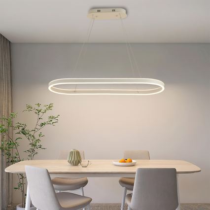 Brilagi - LED cable pendant PONDIE LED/45W/230V 80x30 cm white