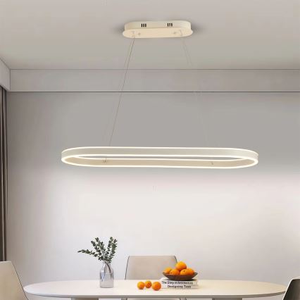 Brilagi - LED cable pendant PONDIE LED/45W/230V 80x30 cm white