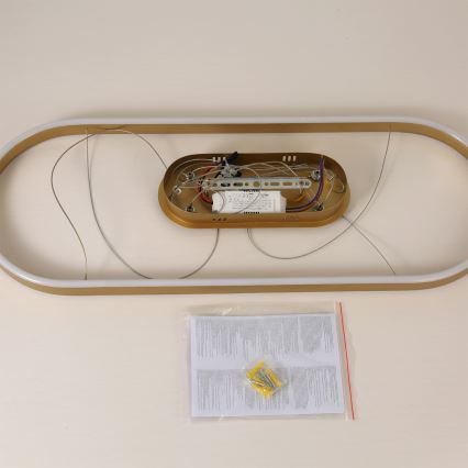 Brilagi - LED Cable-Suspended Chandelier PONDIE LED/44W/230V 80x30 cm Gold