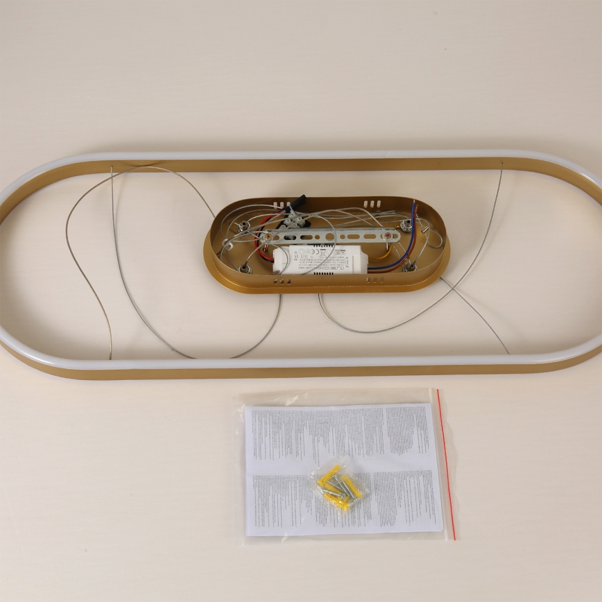 Brilagi - LED Cable-Suspended Chandelier PONDIE LED/44W/230V 80x30 cm Gold