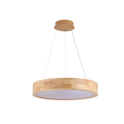 Brilagi - FALCON WOOD cable-suspended LED pendant LED/30W/230V 3000/4000/6000K diam. 45 cm, wood