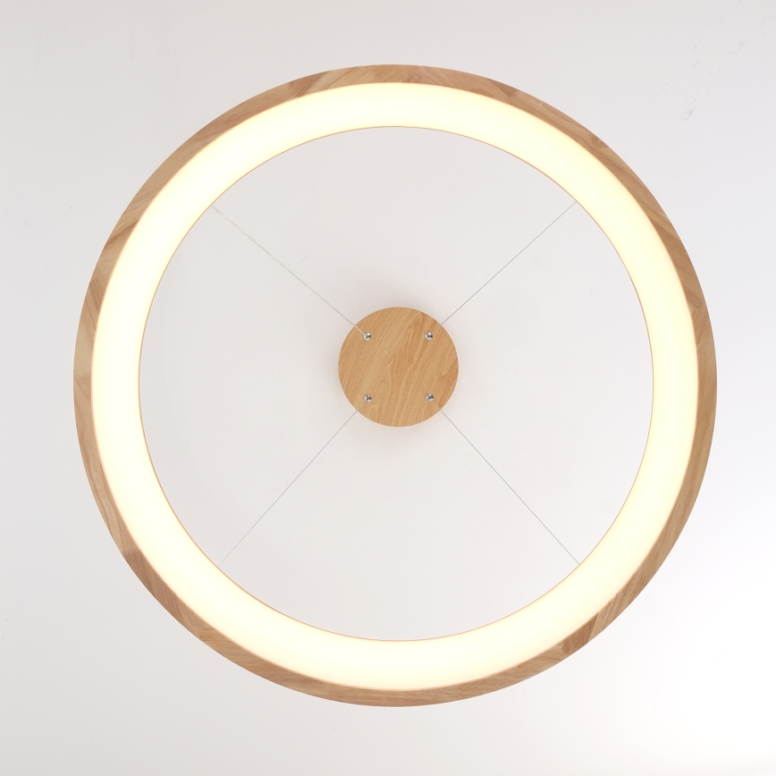 Brilagi - FALCON WOOD cable-suspended LED chandelier LED/60W/230V 3000/4000/6000K Ø 80 cm wood