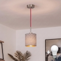 Brilagi - LED cable-suspended pendant NUBILA 1xE27/60W/230V Ø 14 cm red/grey