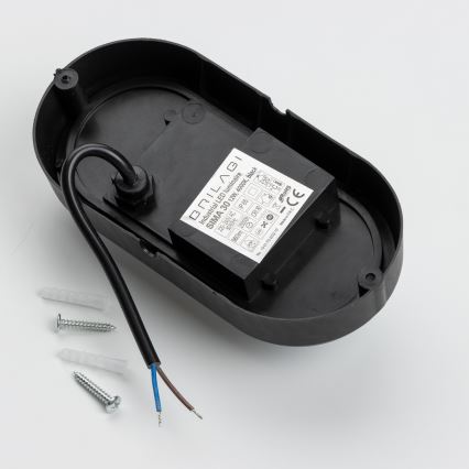 Brilagi - LED Ceiling heavy-duty light SIMA LED/12W/230V IP65 black