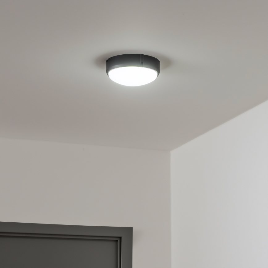 Brilagi - LED Ceiling industrial light SIMA LED/12W/230V IP65 black