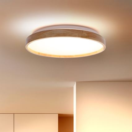 Brilagi - LED Ceiling light ALSON LED/24W/230V oak