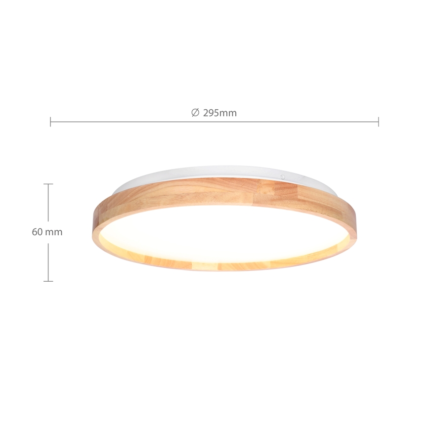 Brilagi - LED Ceiling light ALSON LED/24W/230V oak