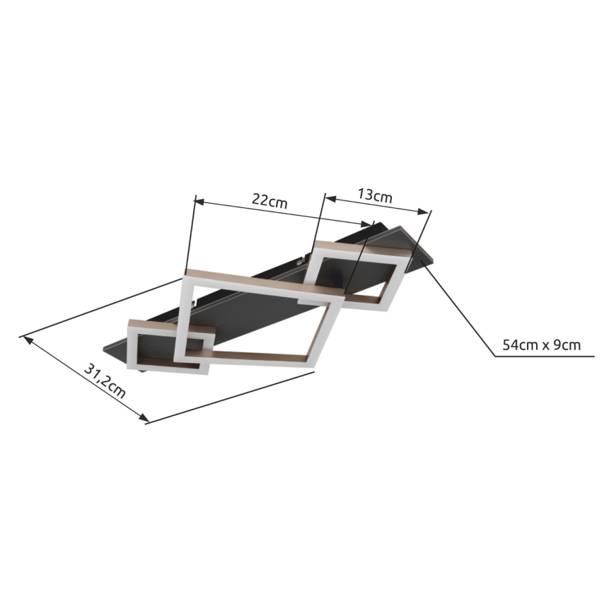 Brilagi - LED Ceiling Light AXIS LED/24W/230V