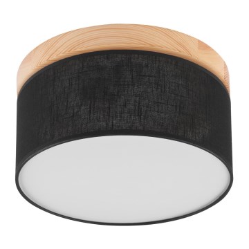 Brilagi - LED Ceiling light BELLADONNA 1xE27/15W/230V d. 30 cm black/pine