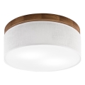 Brilagi - LED Ceiling light BELLADONNA 2xE27/15W/230V d. 40 cm white/oak cherry