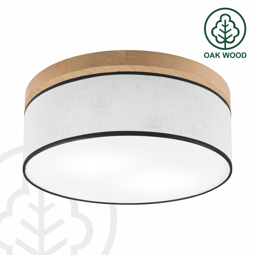 Brilagi - LED Ceiling light BELLADONNA 2xE27/15W/230V d. 40 cm white/oak
