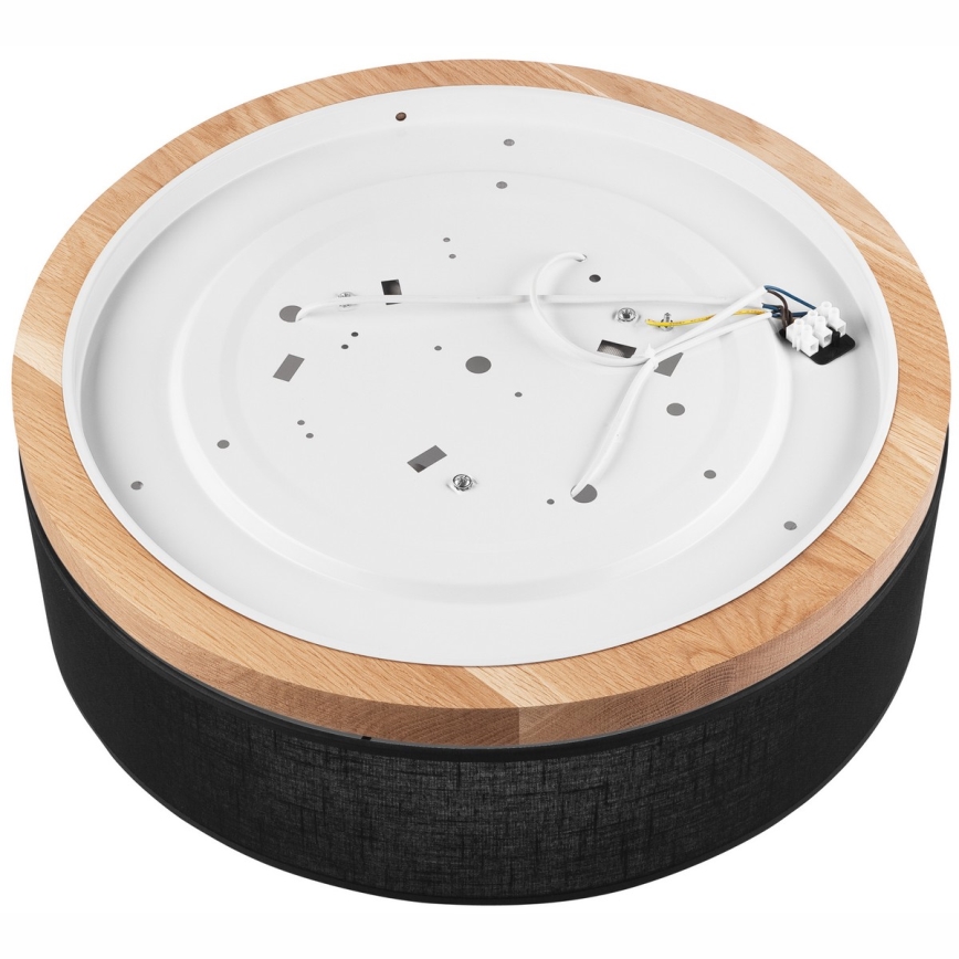 Brilagi - LED Ceiling light BELLADONNA 3xE27/15W/230V d. 50 cm black/oak