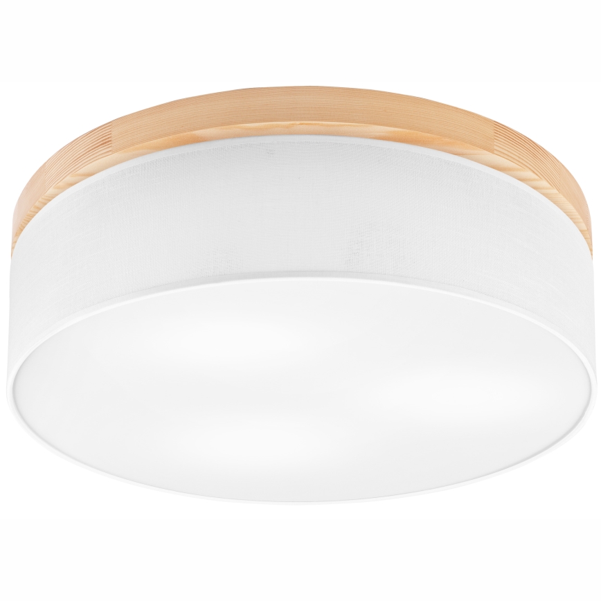 Brilagi - LED Ceiling light BELLADONNA 3xE27/15W/230V d. 50 cm white/pine