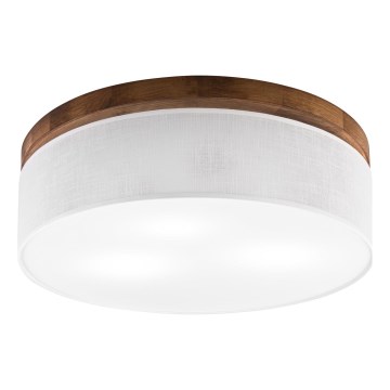 BRILAGI - LED ceiling light BELLADONNA 3xE27/15W/230V Ø 50 cm white/cherry oak