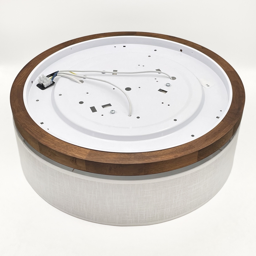 BRILAGI - LED ceiling light BELLADONNA 3xE27/15W/230V Ø 50 cm white/cherry oak