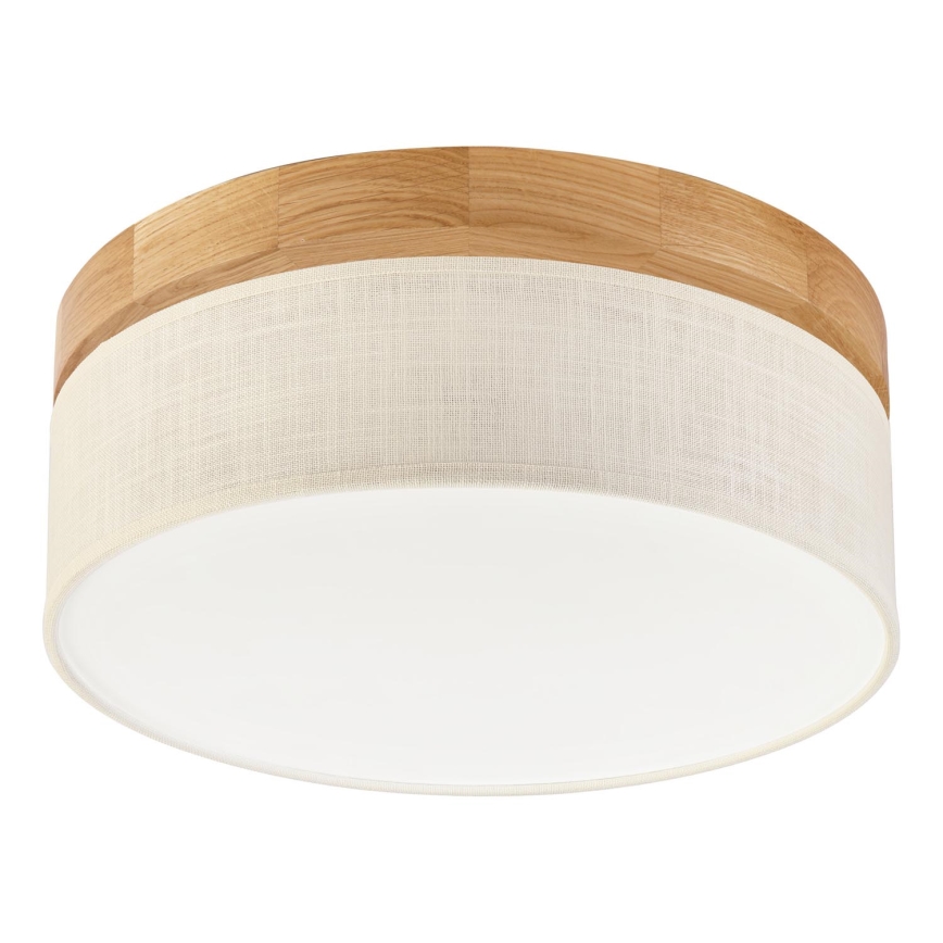 Brilagi - LED Ceiling Light BELLADONNA LED/20W/230V dia. 30 cm cream/oak