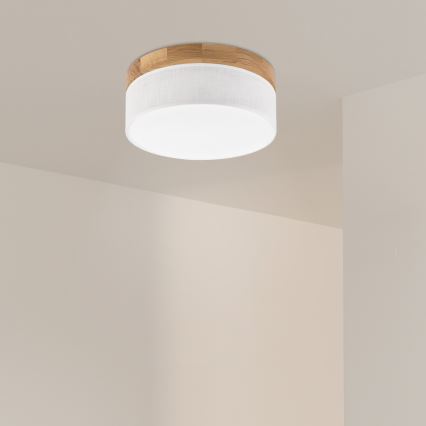 Brilagi - LED Ceiling Light BELLADONNA LED/20W/230V Ø 30 cm white/oak
