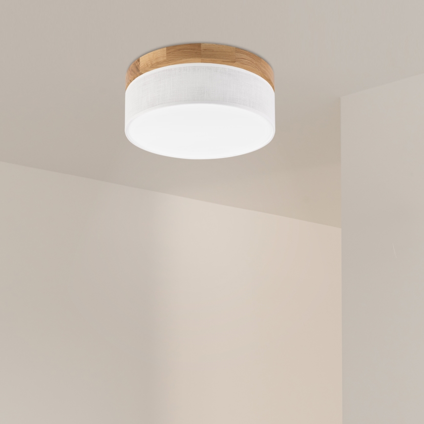 Brilagi - LED Ceiling Light BELLADONNA LED/20W/230V Ø 30 cm white/oak