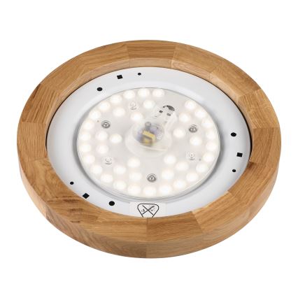 Brilagi - LED Ceiling Light BELLADONNA LED/20W/230V Ø 30 cm white/oak