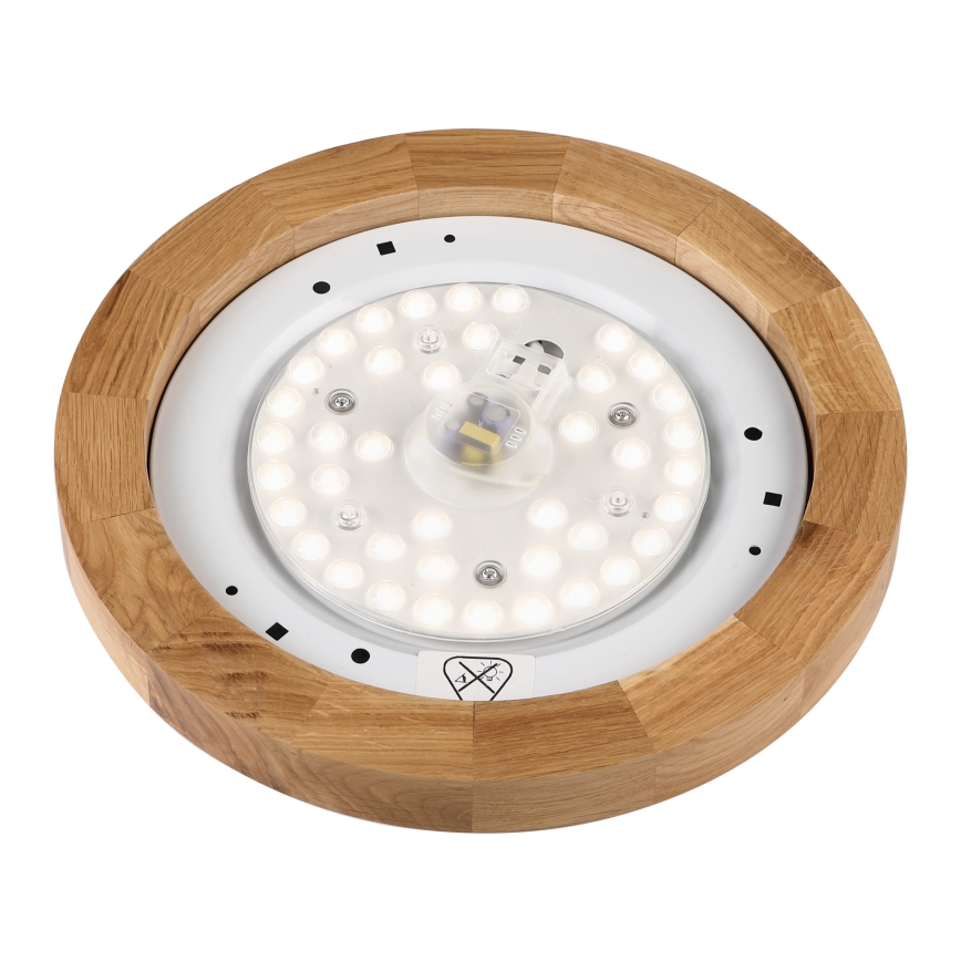Brilagi - LED Ceiling Light BELLADONNA LED/20W/230V Ø 30 cm white/oak