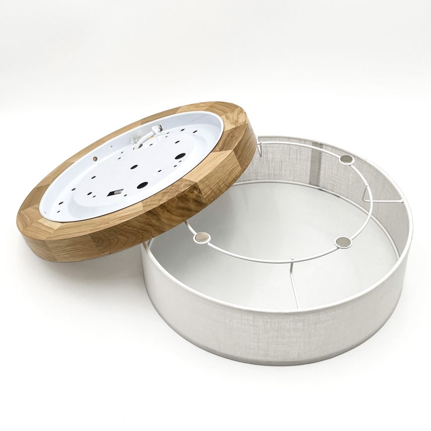 Brilagi - LED Ceiling Light BELLADONNA LED/20W/230V Ø 30 cm white/oak