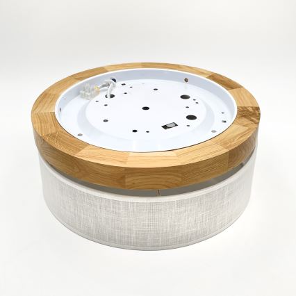 Brilagi - LED Ceiling Light BELLADONNA LED/20W/230V Ø 30 cm white/oak