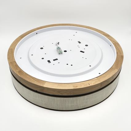 Brilagi - LED Ceiling Light BELLADONNA LED/36W/230V 50 cm cream/oak