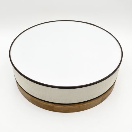 Brilagi - LED Ceiling Light BELLADONNA LED/36W/230V dia. 40 cm cream/oak