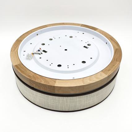 Brilagi - LED Ceiling Light BELLADONNA LED/36W/230V dia. 40 cm cream/oak