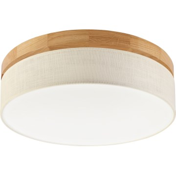 Brilagi - LED Ceiling Light BELLADONNA LED/36W/230V diameter 40 cm cream/oak