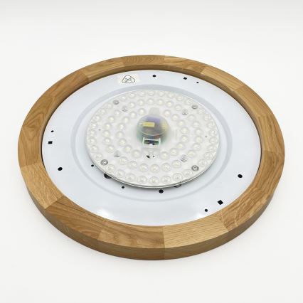 Brilagi - LED Ceiling Light BELLADONNA LED/36W/230V diameter 40 cm cream/oak
