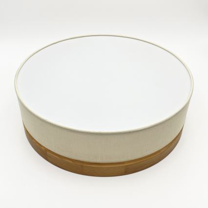 Brilagi - LED Ceiling Light BELLADONNA LED/36W/230V diameter 40 cm cream/oak