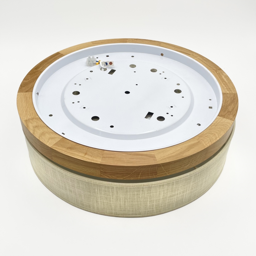 Brilagi - LED Ceiling Light BELLADONNA LED/36W/230V diameter 40 cm cream/oak