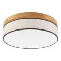 Brilagi - LED Ceiling Light BELLADONNA LED/36W/230V diameter 40 cm cream/oak